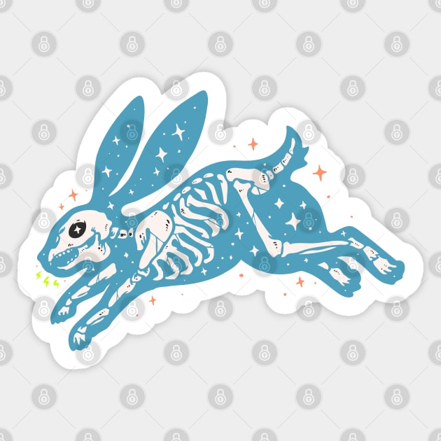 Rabbit Bones Sticker by machmigo